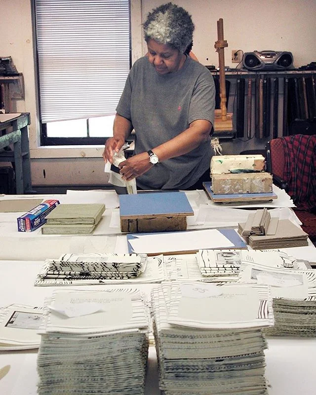 Something to read:  An extraordinary book and exhibition artist, Clarissa Sligh will be the guest of honor at the annual gala for the Women&rsquo;s Studio Workshop in Glendale, New York, on June 23rd.

I was honored to be asked to write an essay abou