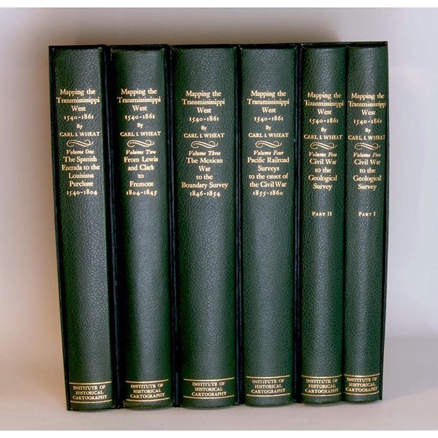 A commission: 5 slip cases for a 6 volume set from the San Francisco Institute of Historical Cartography