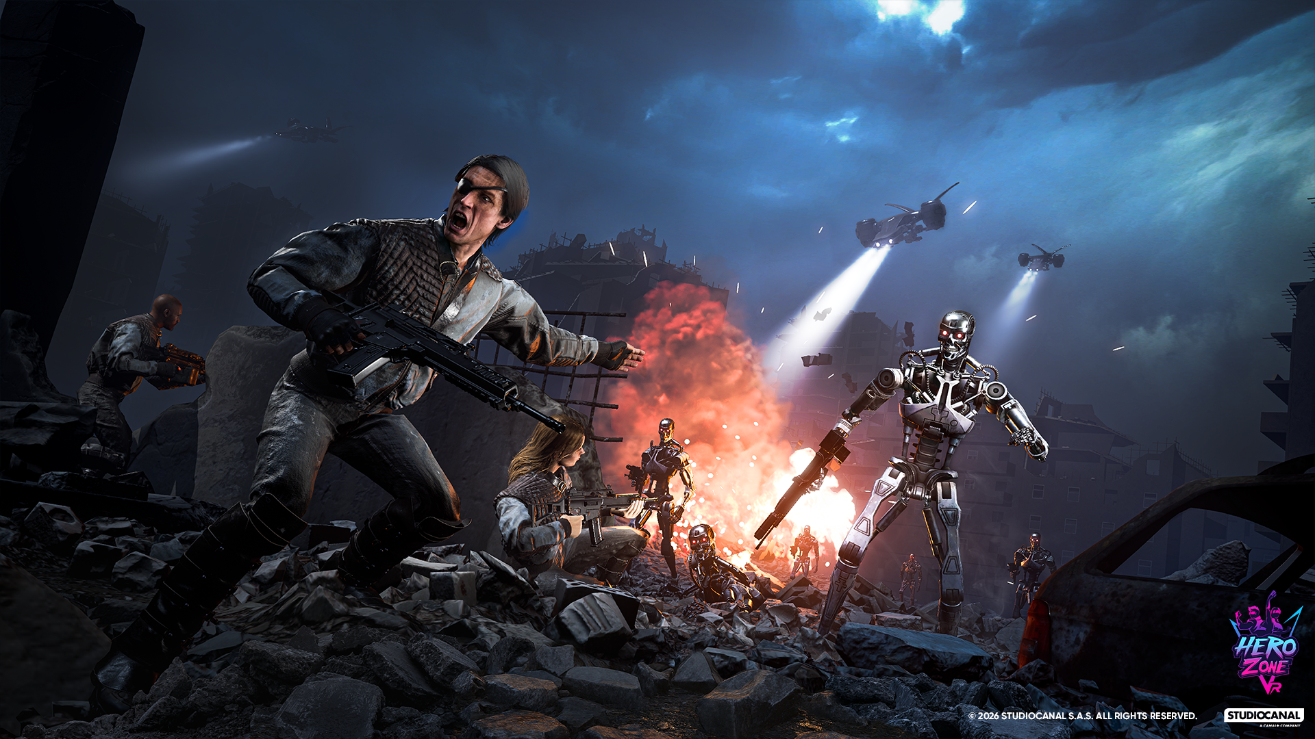 Terminator Uprising  terminator with explosion