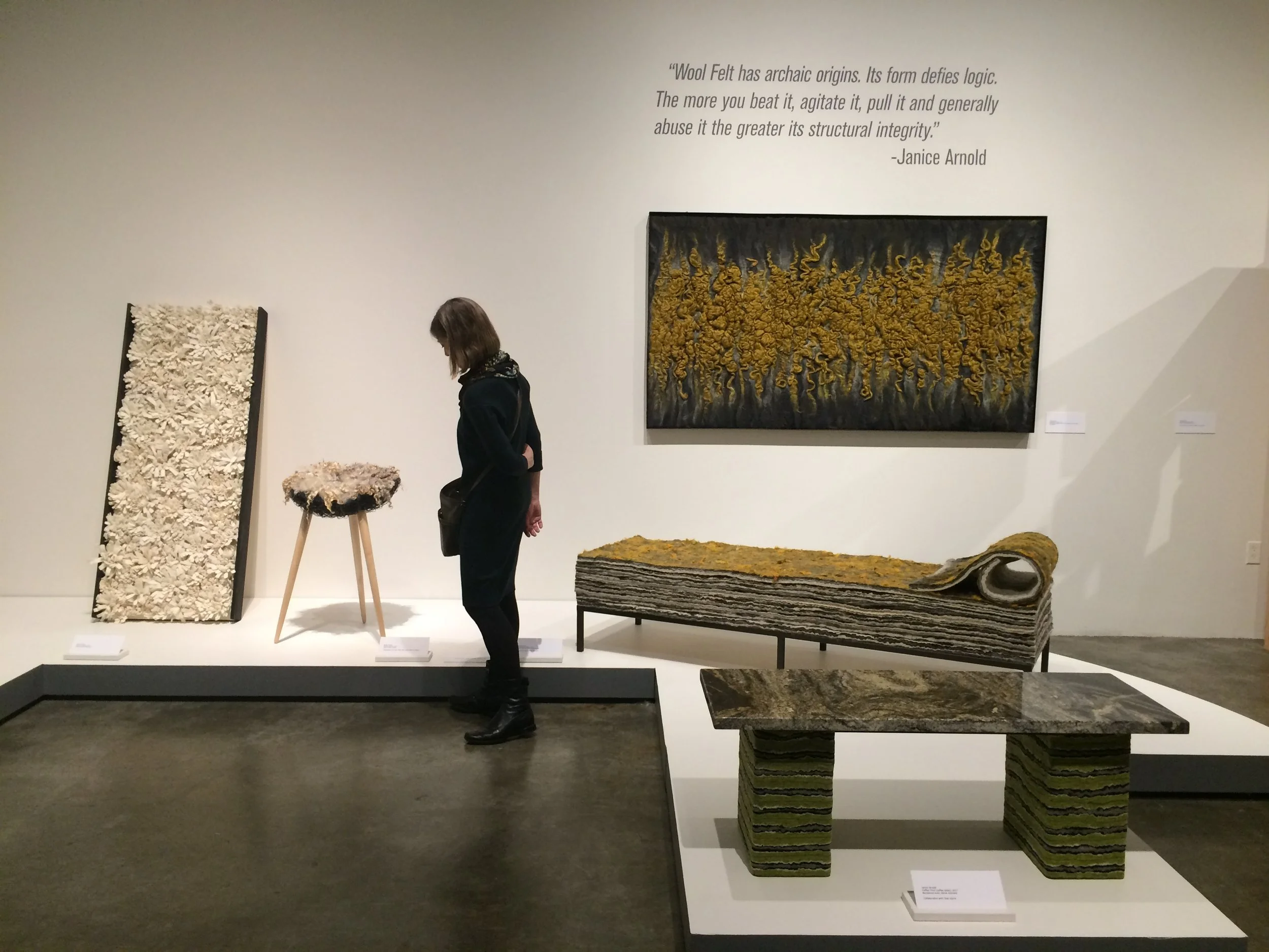  Nest chair at  FELT DeCoded | WOOL: Nature's Technology &nbsp;at the Museum of Craft and Design in San Francisco, California 