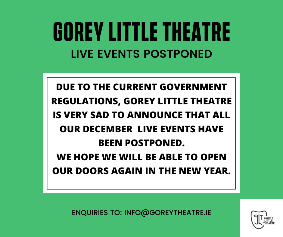 *****LIVE EVENTS POSTPONED***