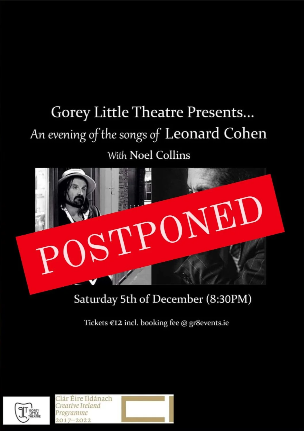 Noel Collins (Collie) playing the songs of Leonard Cohen