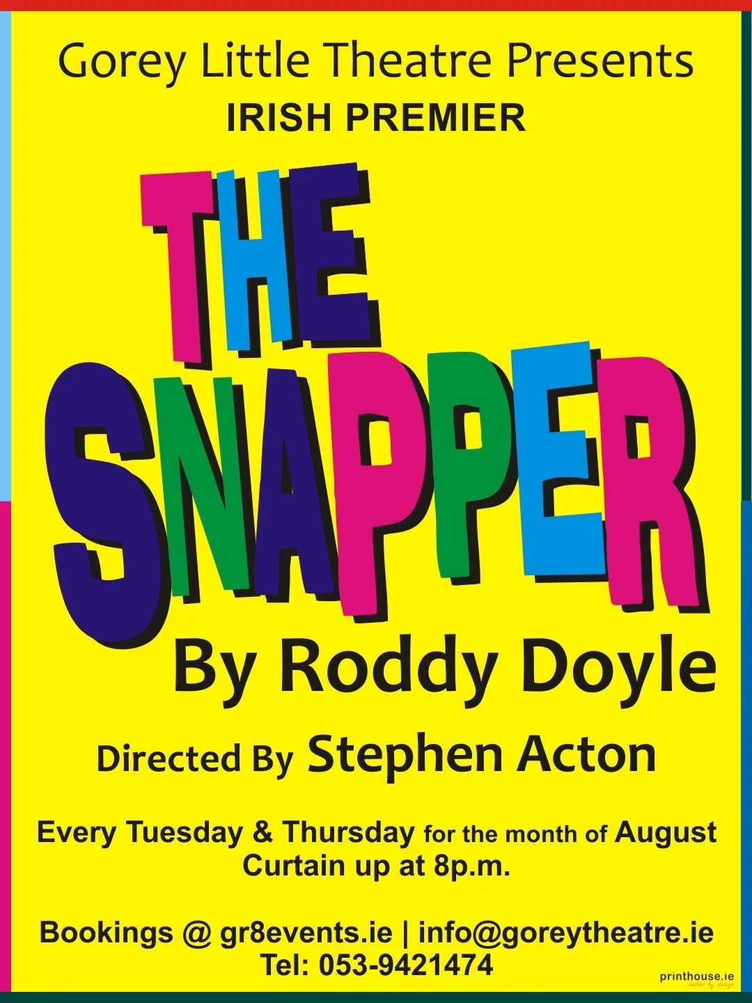 The Snapper by Roddy Doyle - Irish Amateur Premiere