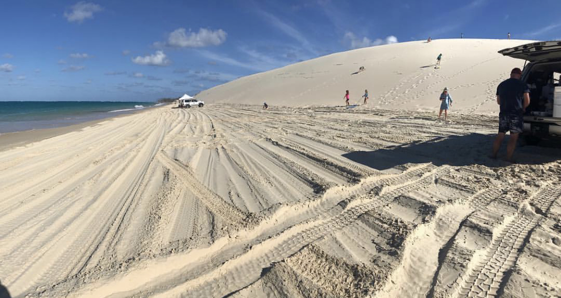 Sandy Cape - great for fishing and boarding down those dunes!