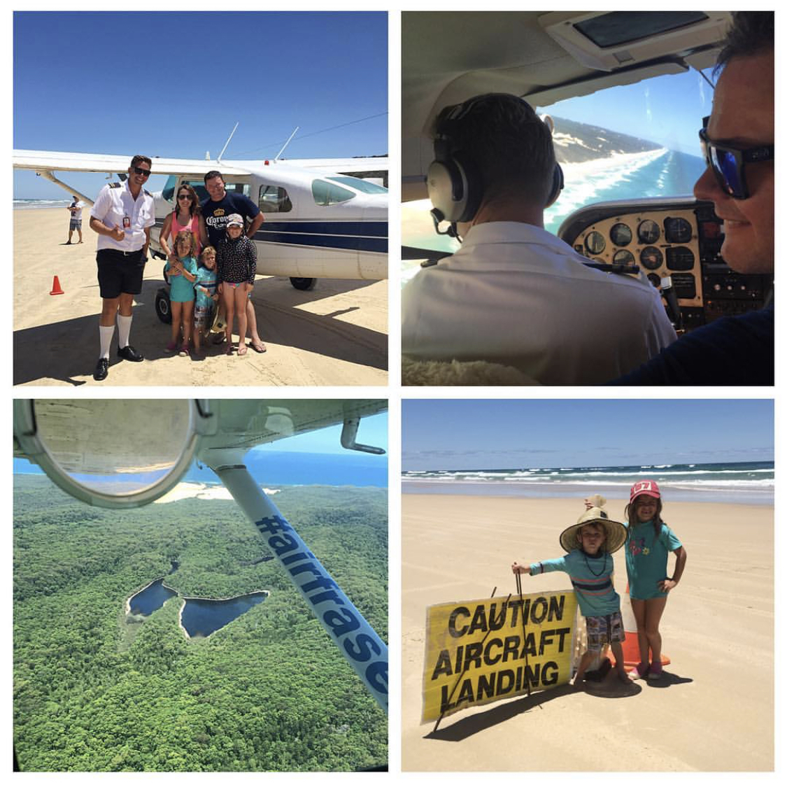 Explore Fraser Island by air.