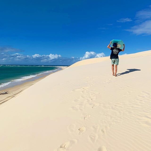 A great spot for some serious dune tobogganing &amp; fishing. 
A sandy desert as far as the eye can see, with the softest sand - just perfect for sliding down. 
Not far from here, you can drive a little further north &amp; do the walk up to the islan