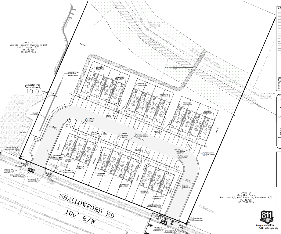 Site plan rendering