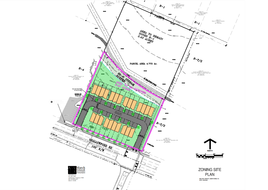 Site plan rendering