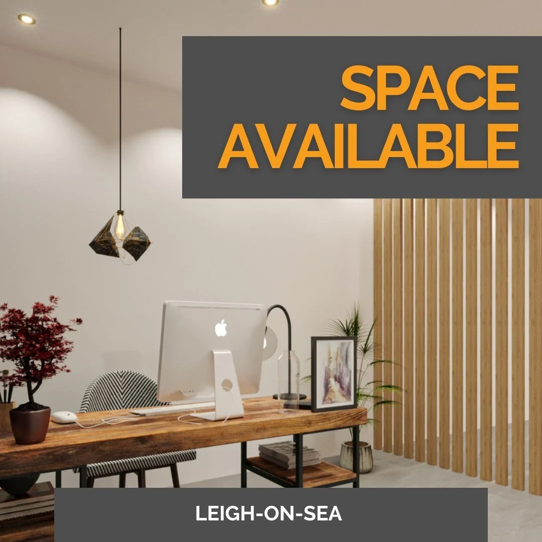 OPPORTUNITY FOR SPACE IN LEIGH-ON-SEA
We are redesigning our Leigh Road space and giving a business or start-up the chance to take space at the front of the unit. 
Giving them space for two desks, branding and advertising on the front window. Parti