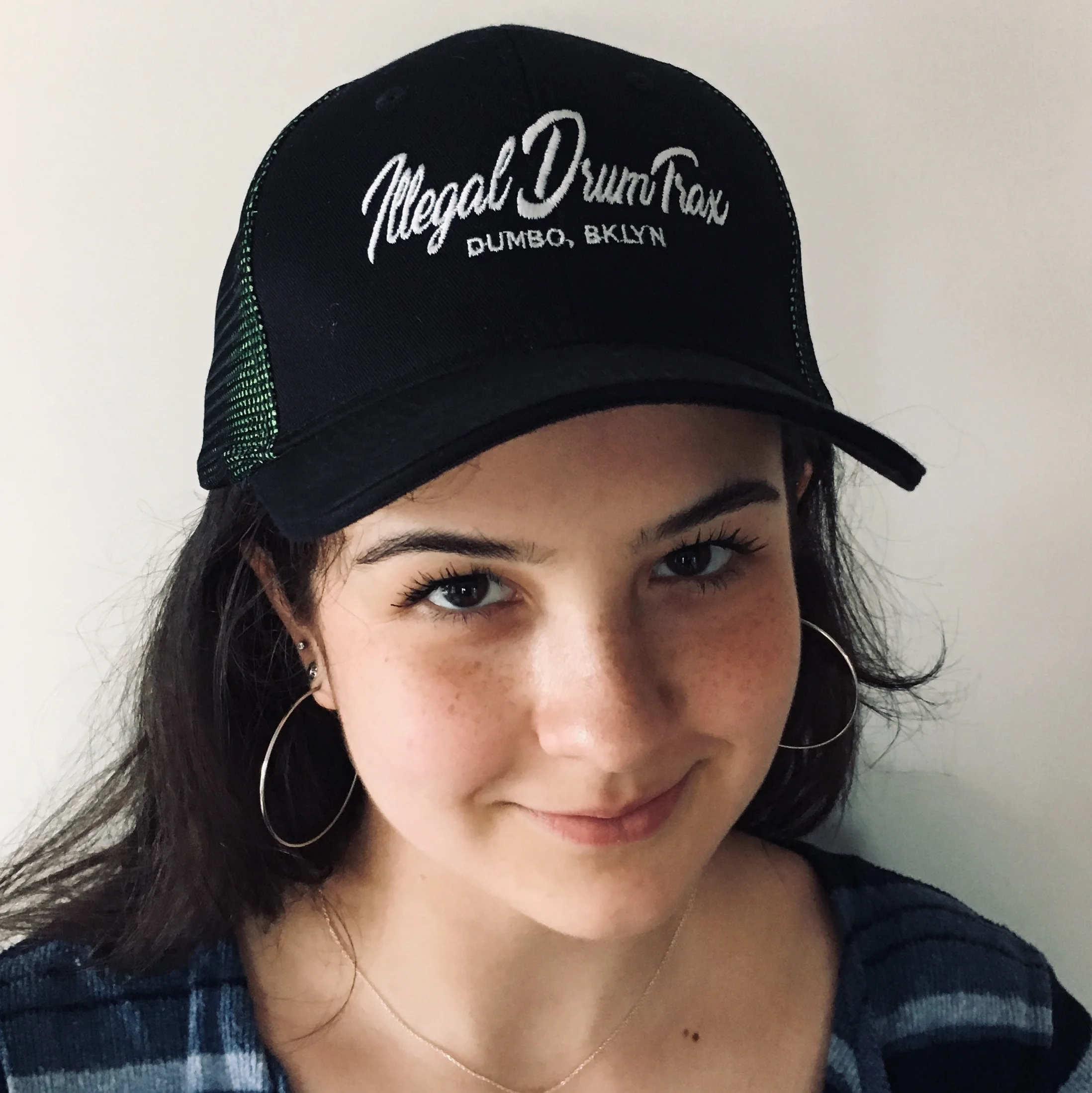 ID Limited Edition Motorcycle Hat (Black Front / Green Back)