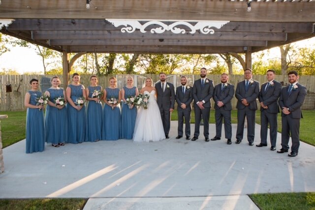 Slate Blue & Gray Weddings near Houston, TX County Line