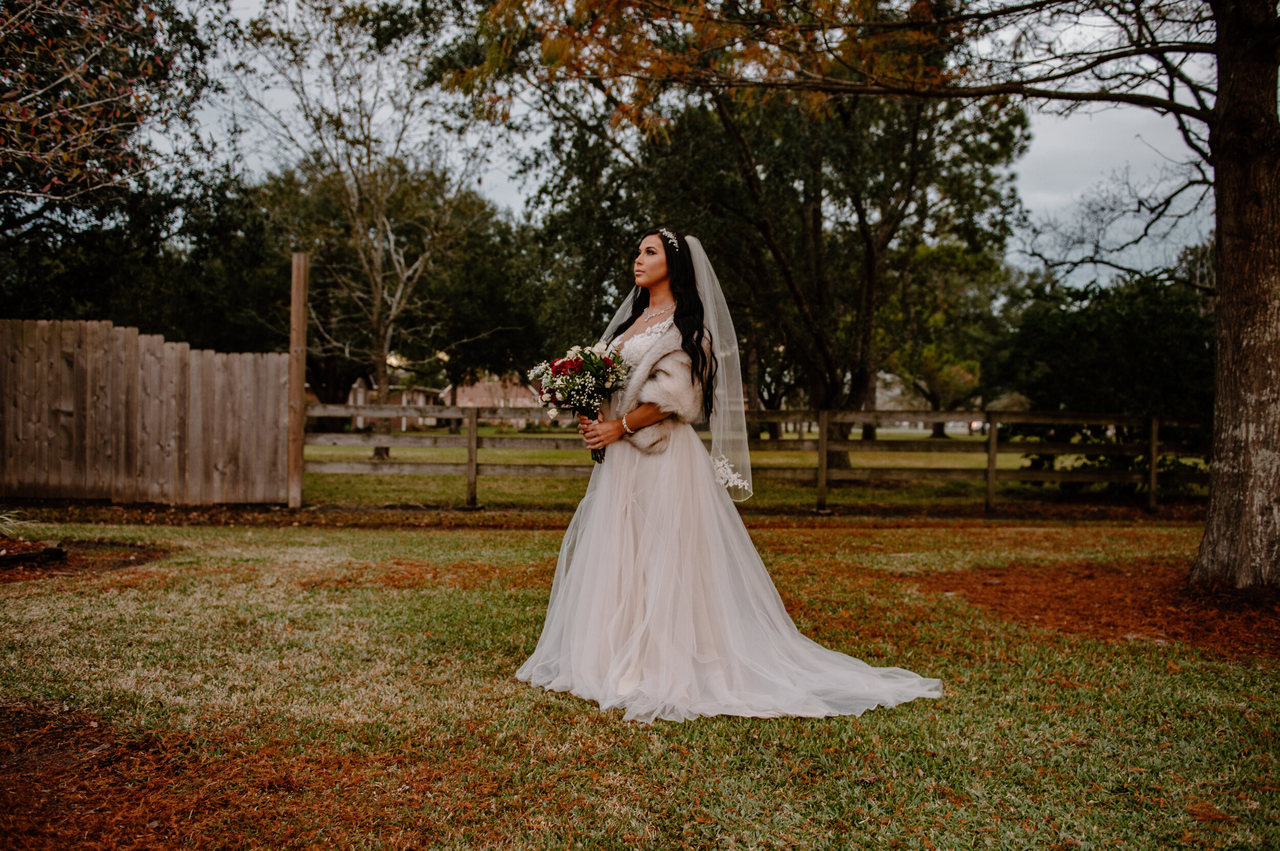 Whimsical red &amp; jean wedding pearland