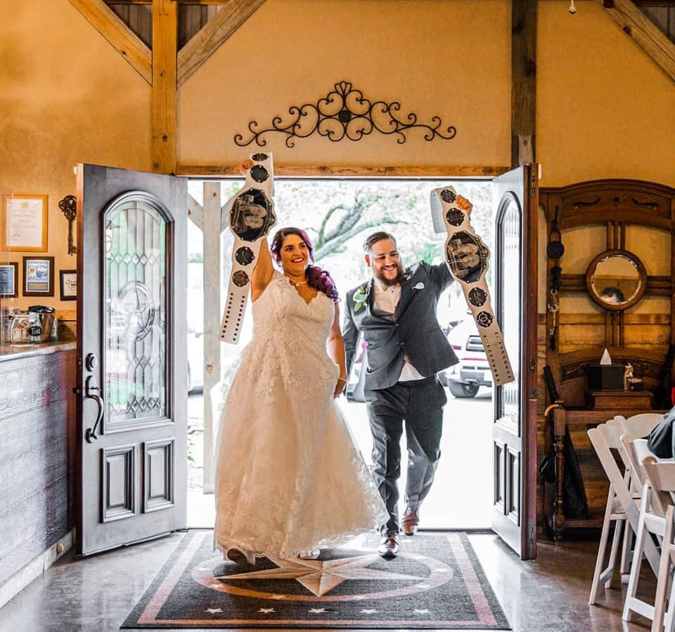 Baseball &amp; Wrestling Themed Wedding in pearland