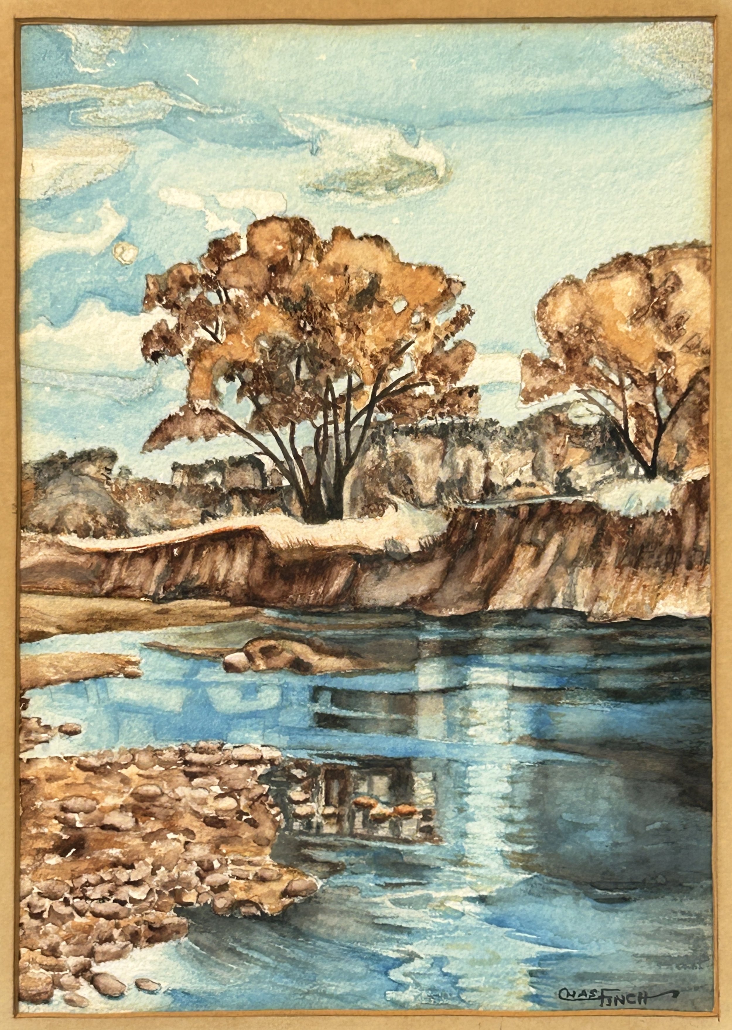 Indiana River, watercolor on paper 
Charles L. Finch 
