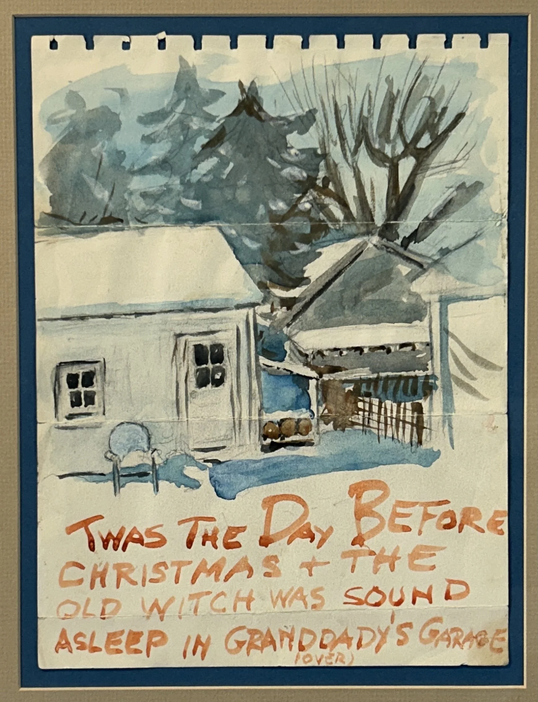 Asleep, watercolor on paper 
Charles L. Finch