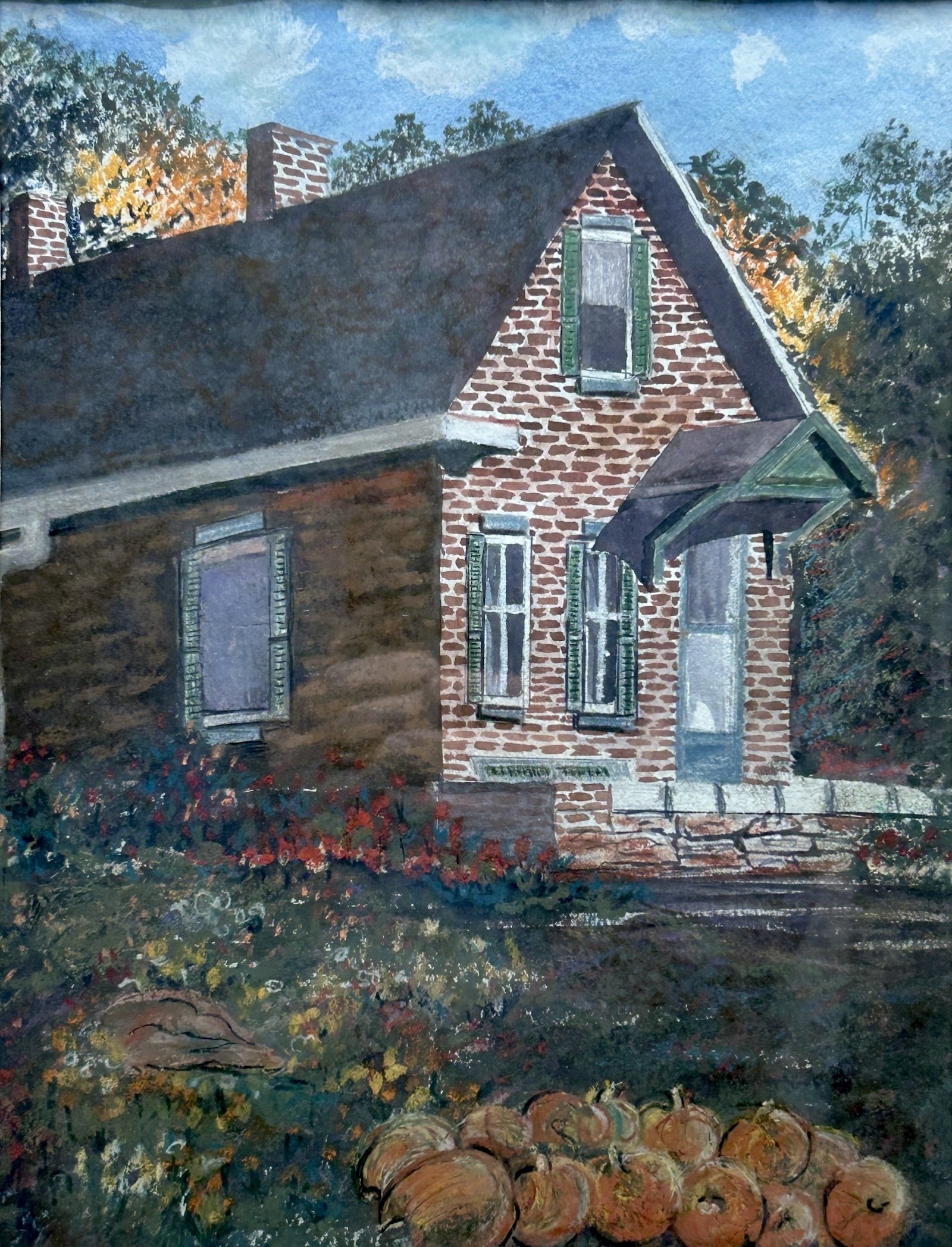 The Old House, watercolor on paper   
Barbara F. Edwards 
