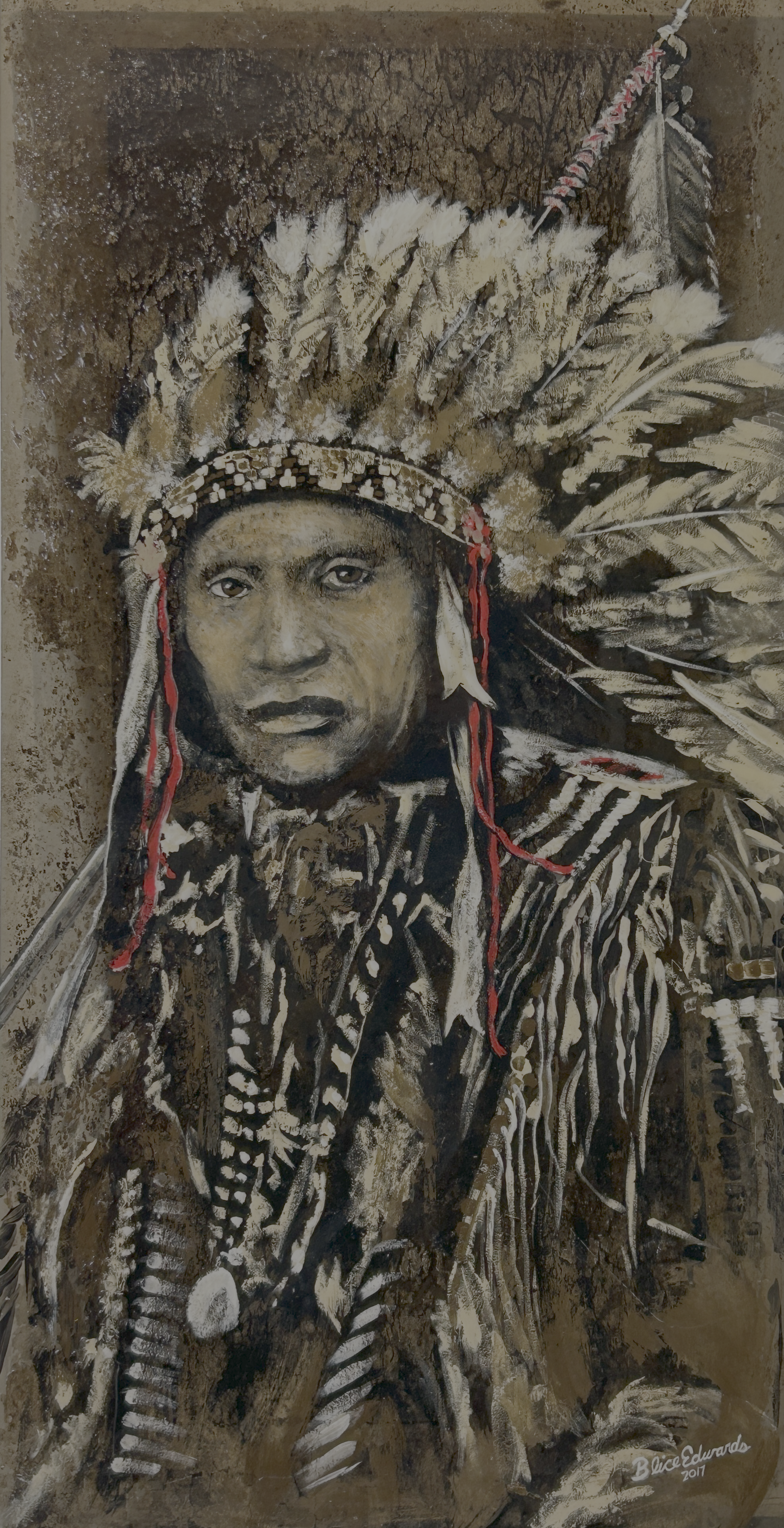 Sioux Indian Painting on Plexiglass bliceedwards.png