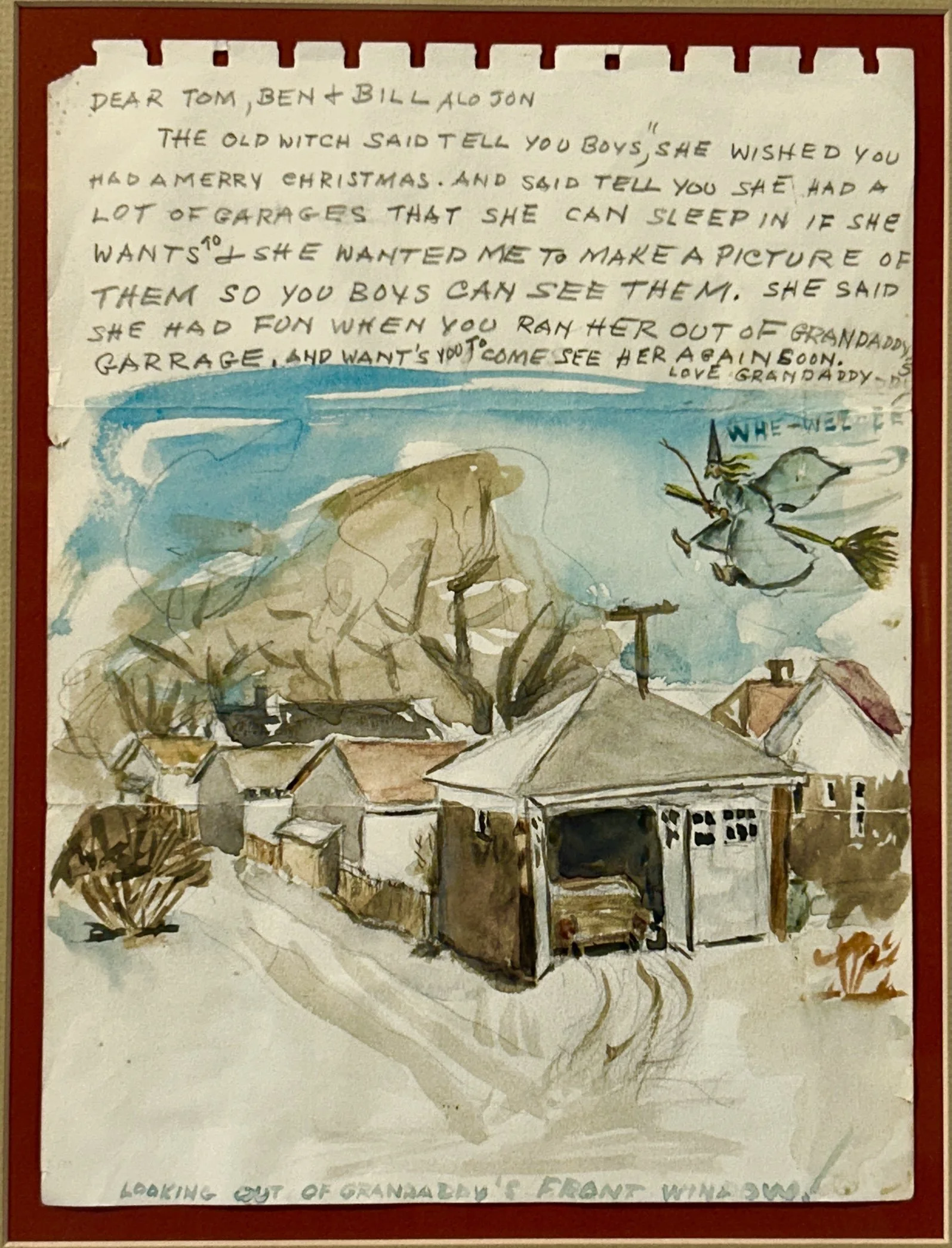 Christmas Witches, watercolor on paper
Charles L. Finch 