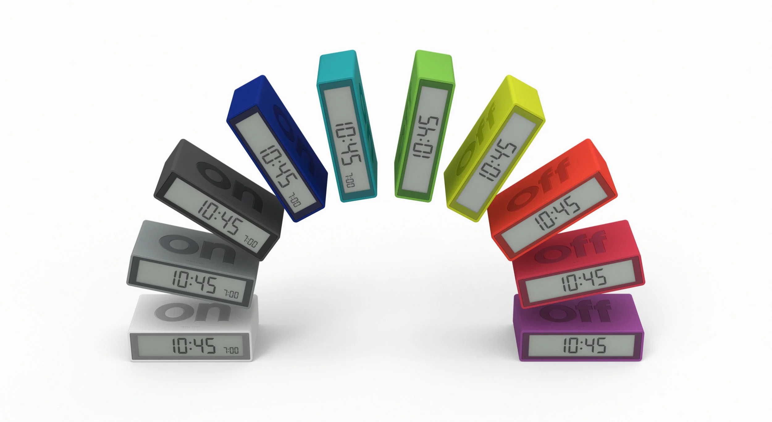 Flip alarm clock - designed by DesignWright for Lexon