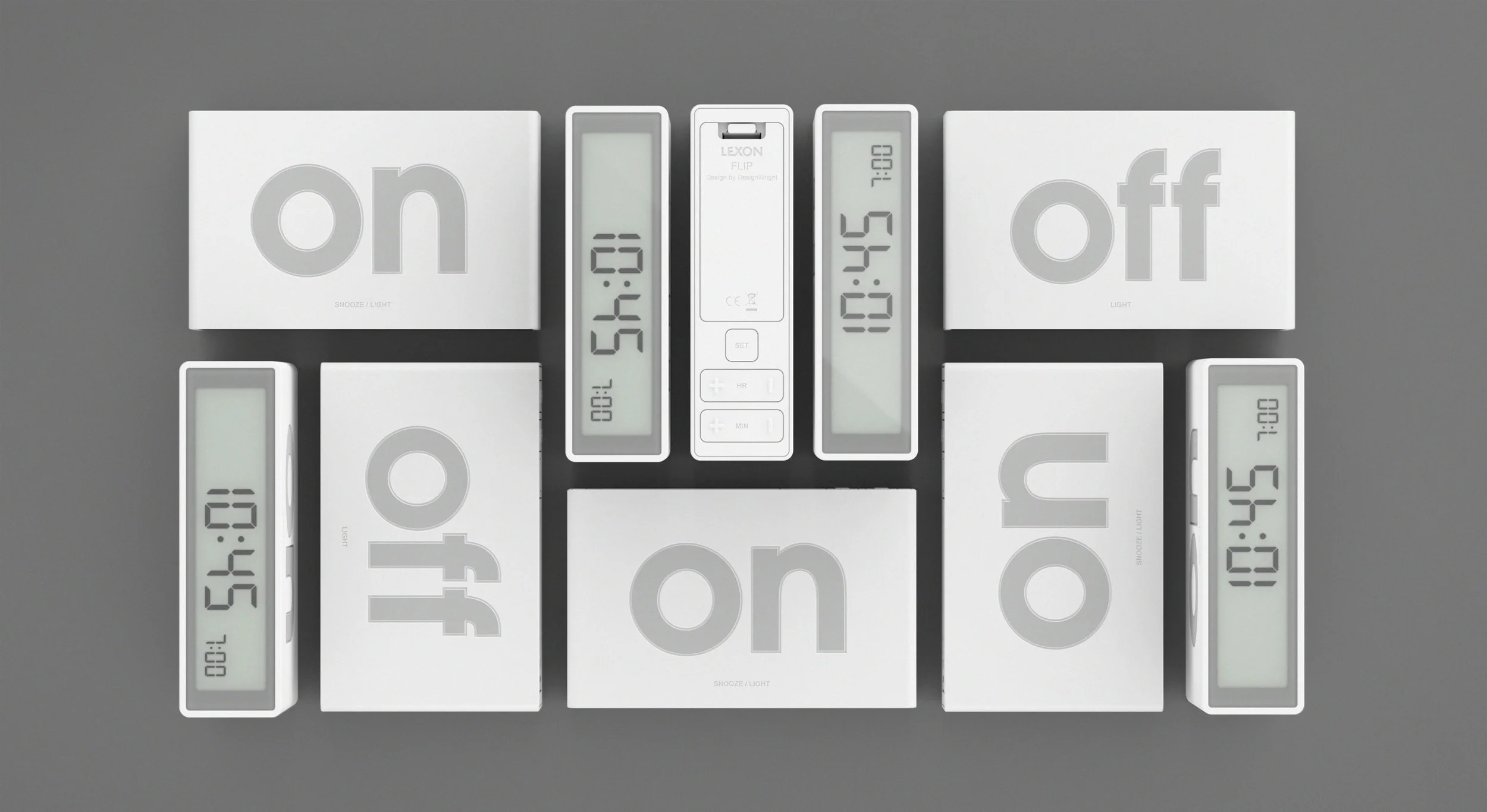 DesignWright Flip alarm clock for Lexon