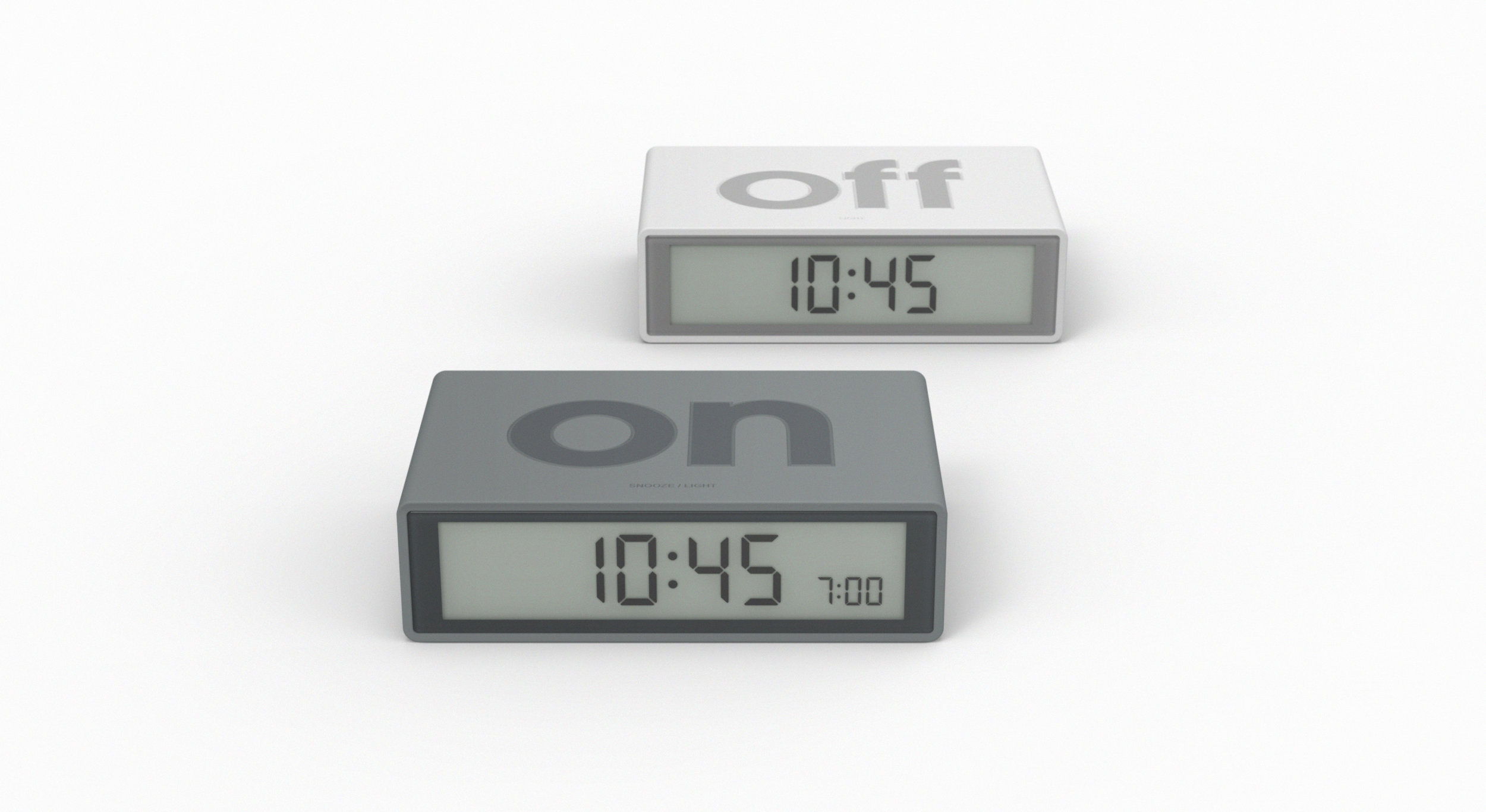 Flip alarm clock - designed by DesignWright for Lexon