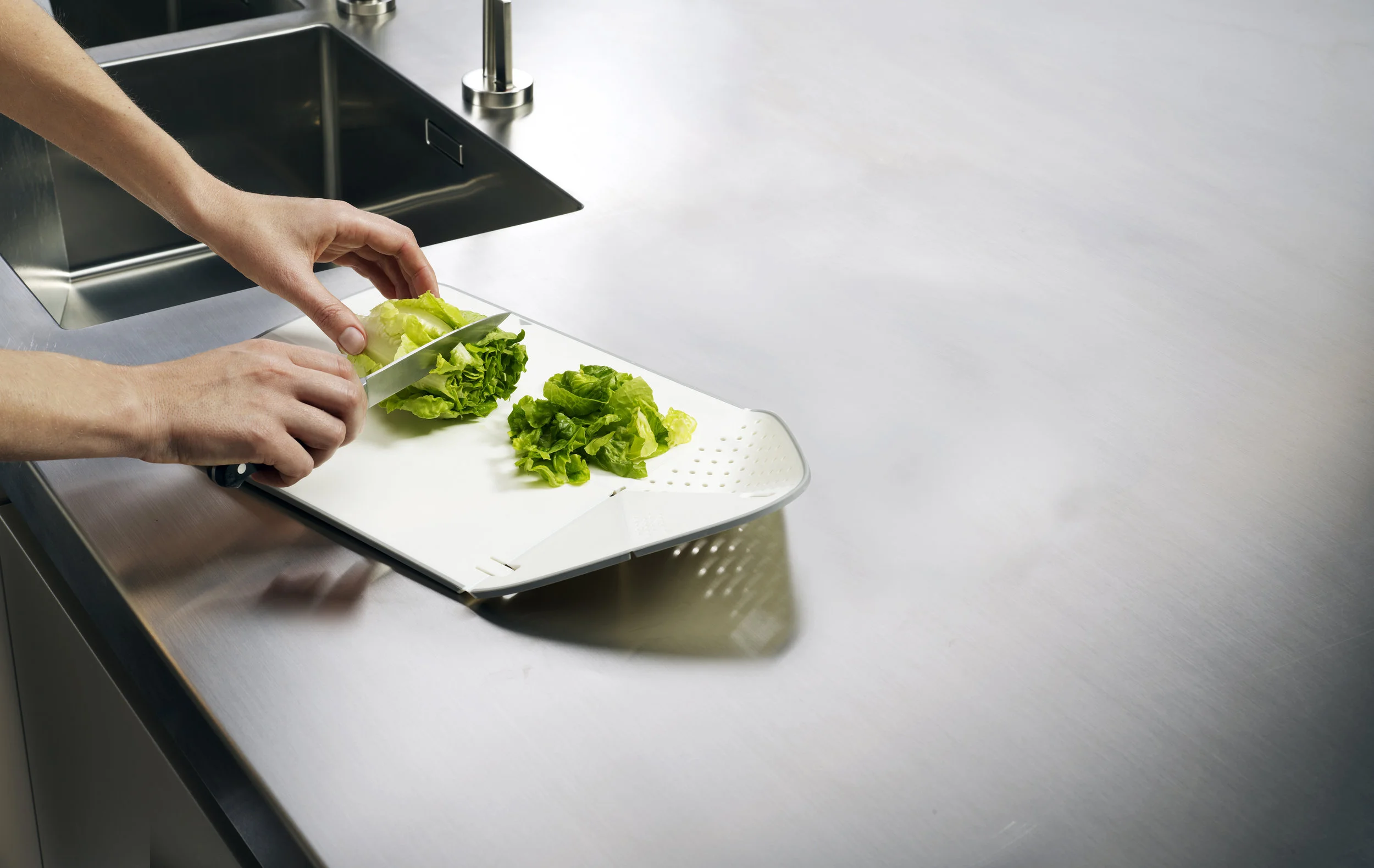 Rinse & Chop chopping board / colander - by DesignWright for Joseph Joseph