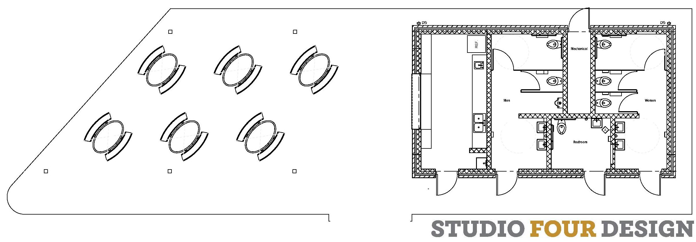 Picnic Pavilion &amp; Restroom Building Plan