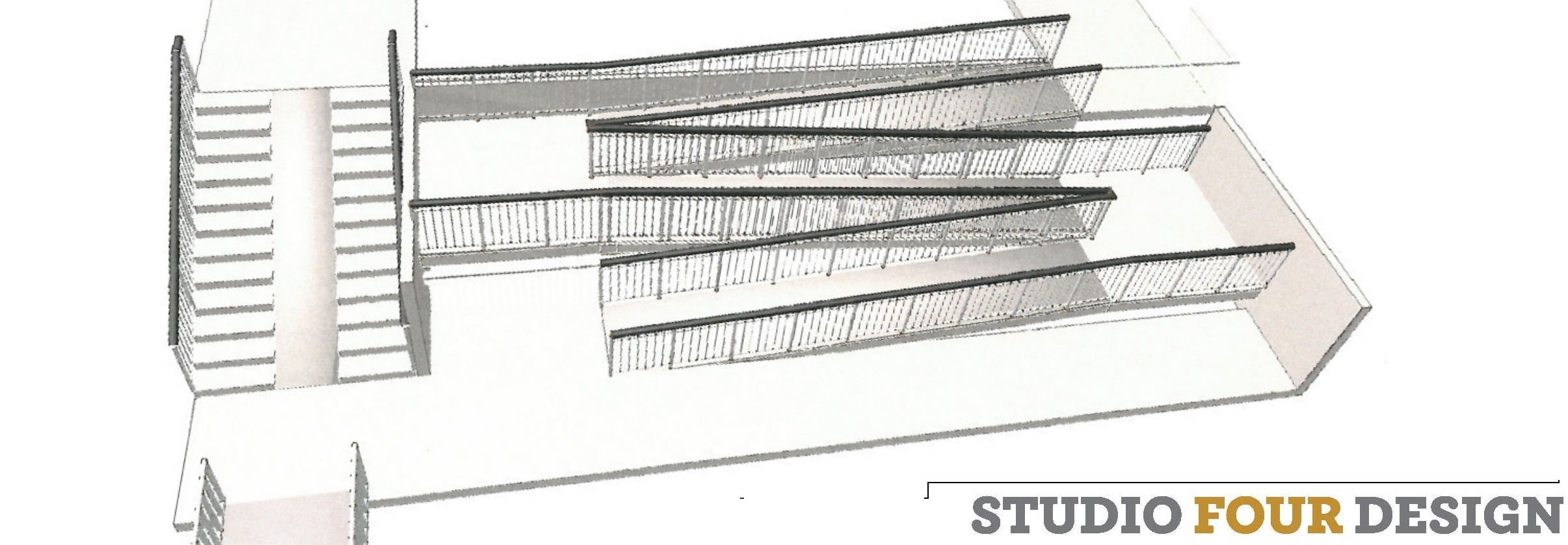 Elevation of Kayak Ramp/Stairs and Accessible Route