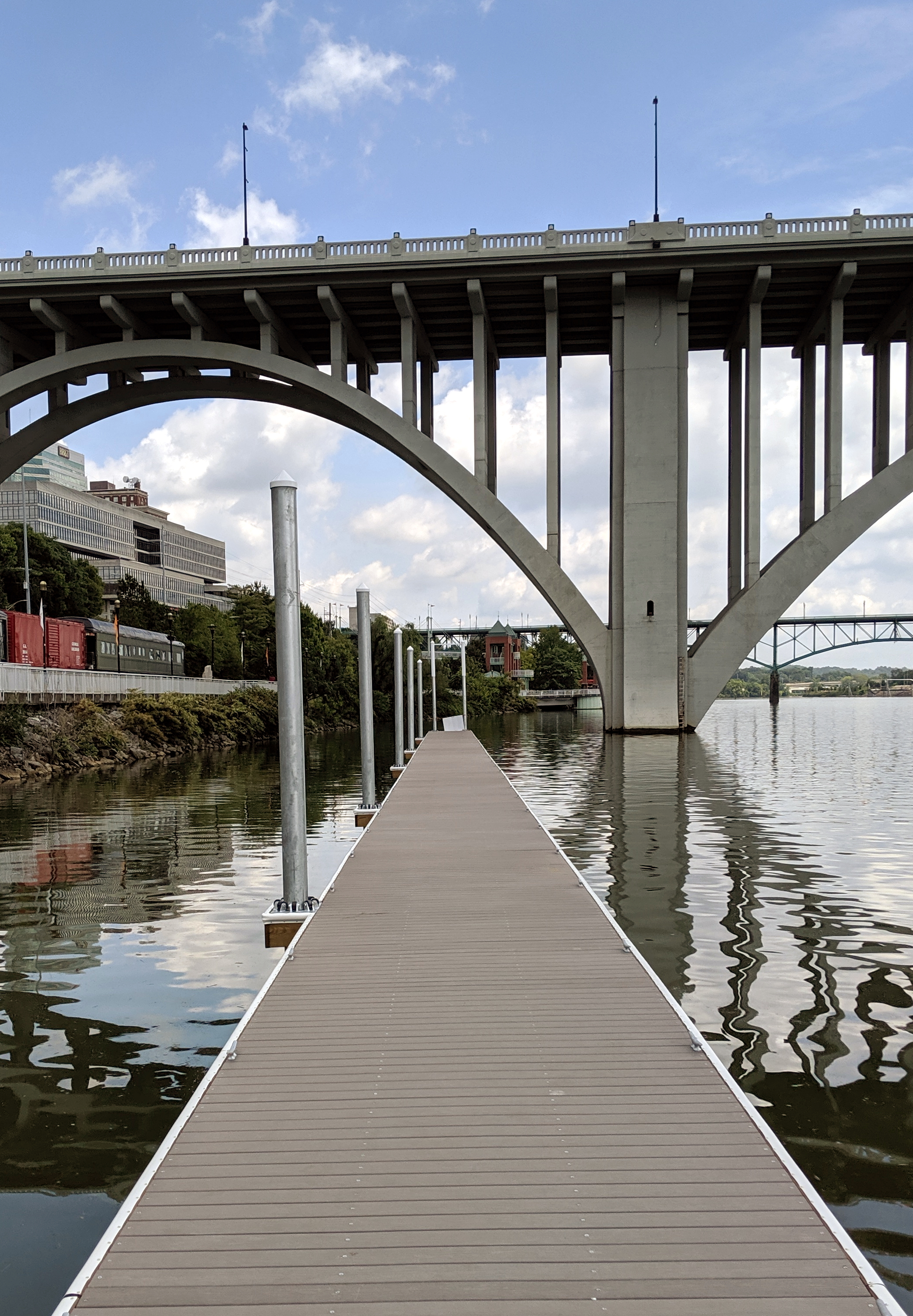 Upstream Pier after Construction