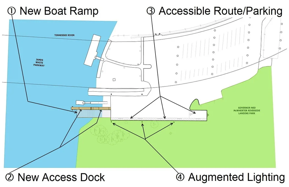 Boat Ramp Cross Section