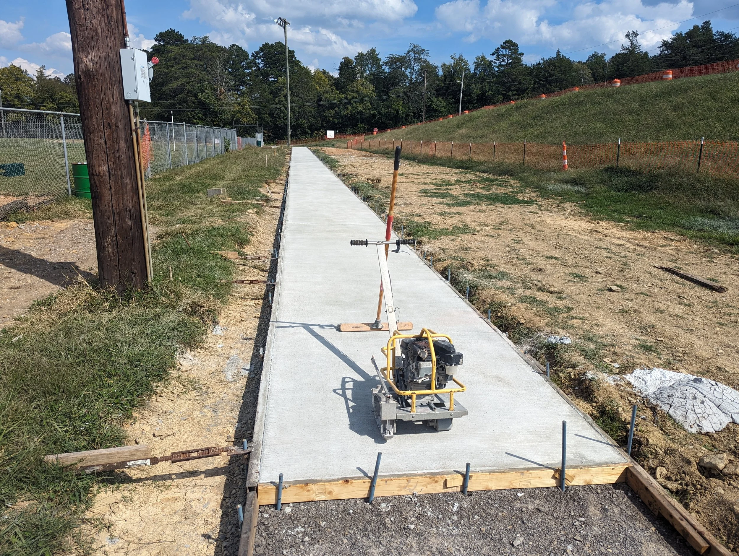 9/21/23 - Concrete placement begins.