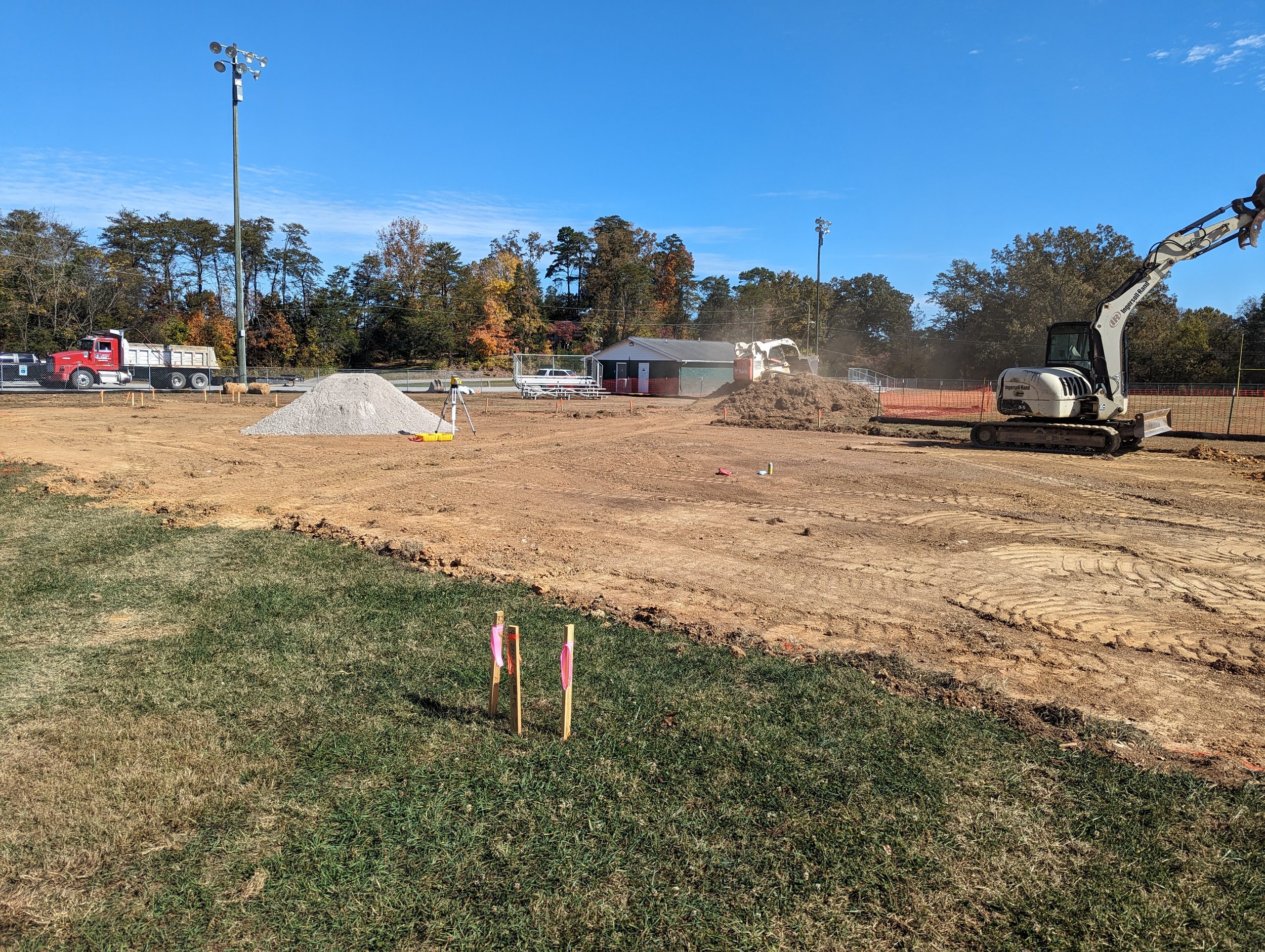 10/24/2023 - Initial grading for the playground area has begun.