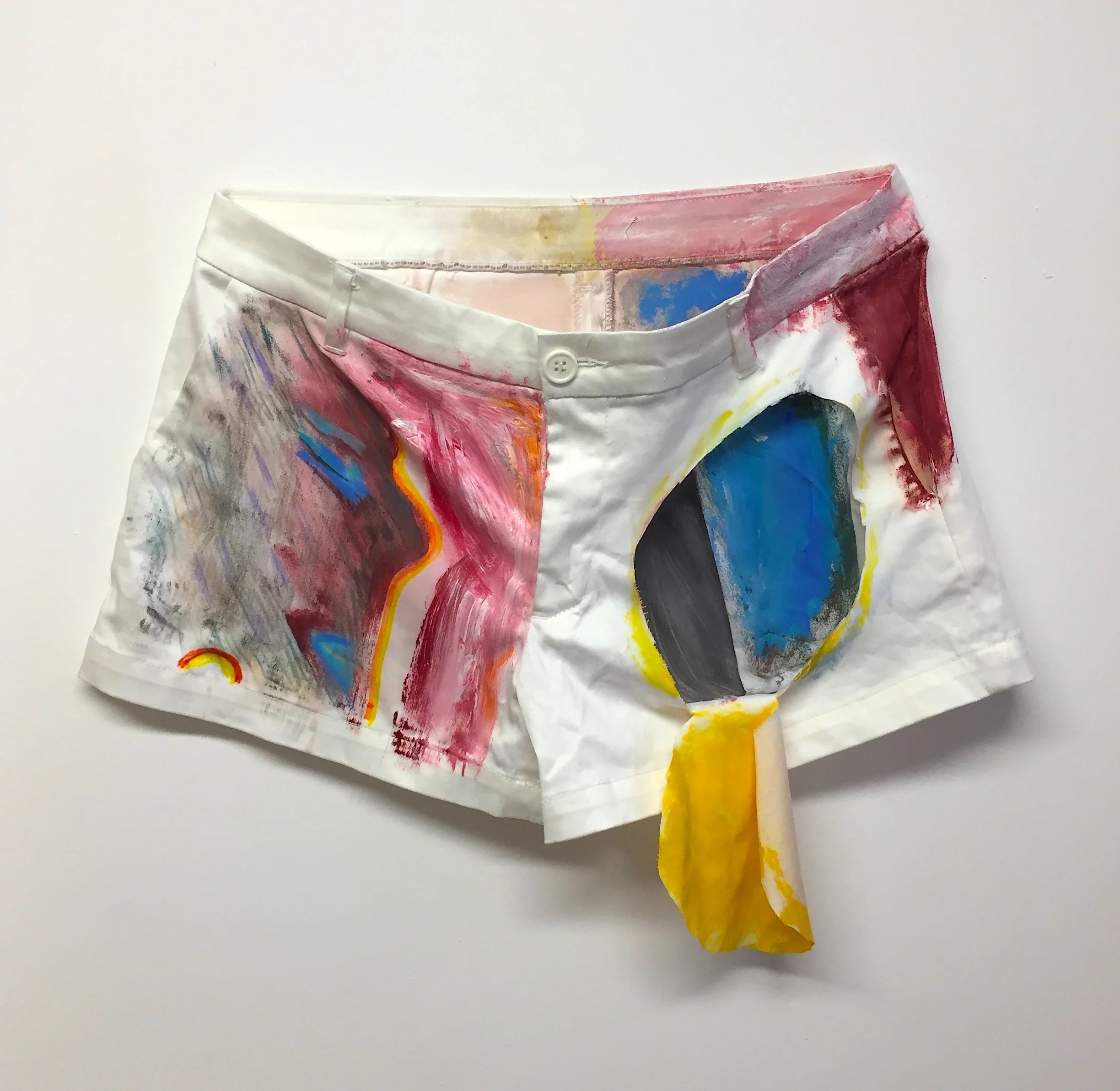  Mancha Del Sol    acrylic on shorts 40 cm x 25 cm  2018 