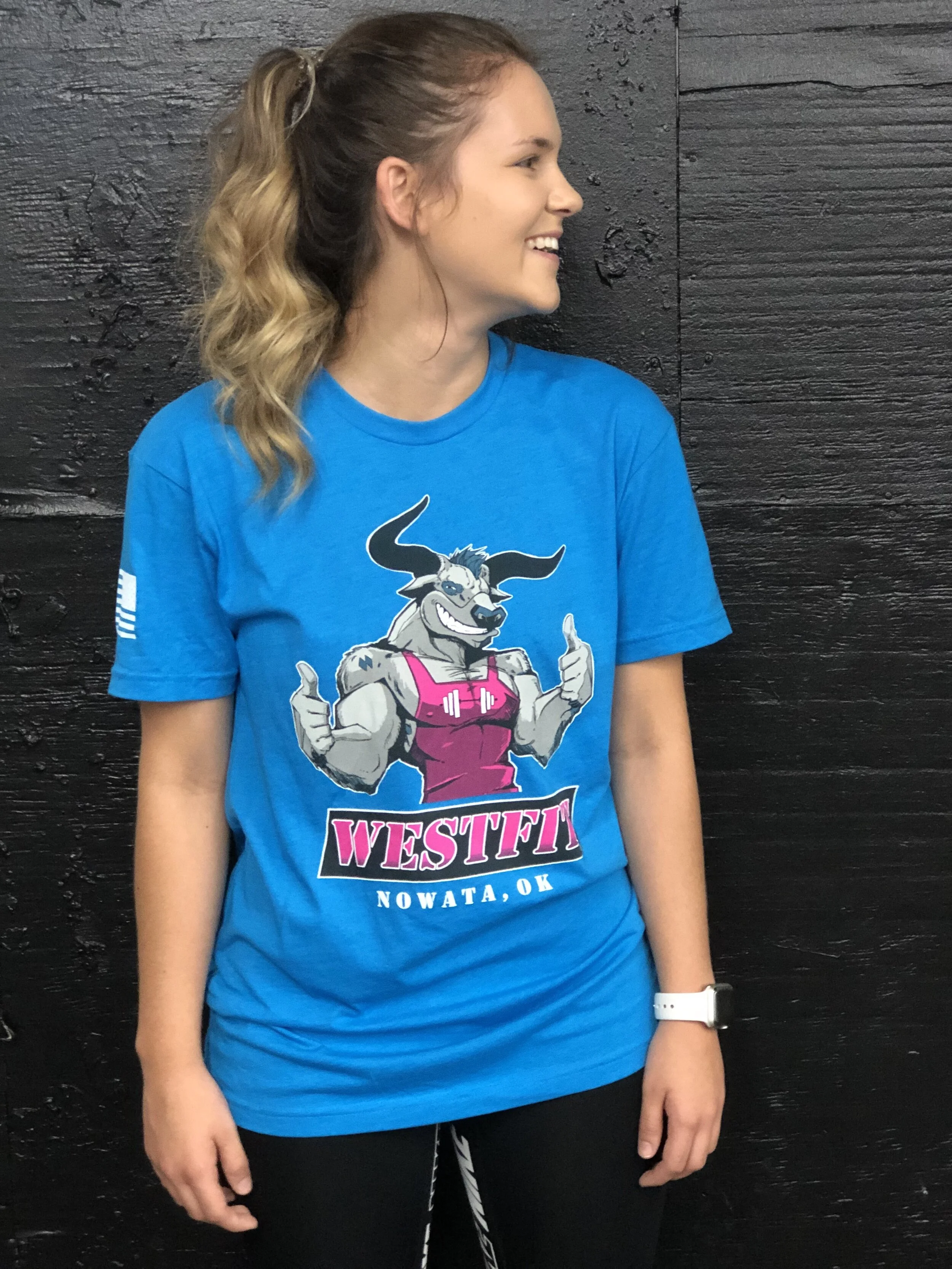 Turquoise Leroy Tee