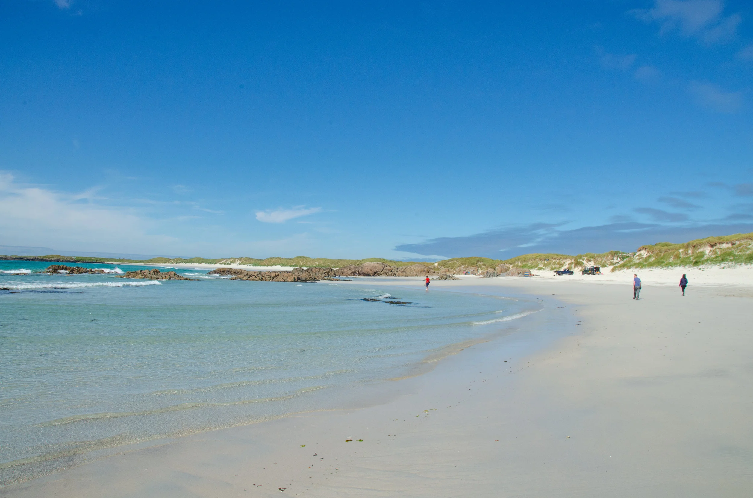 Crossing the Maze Beach, we were treated to divine weather