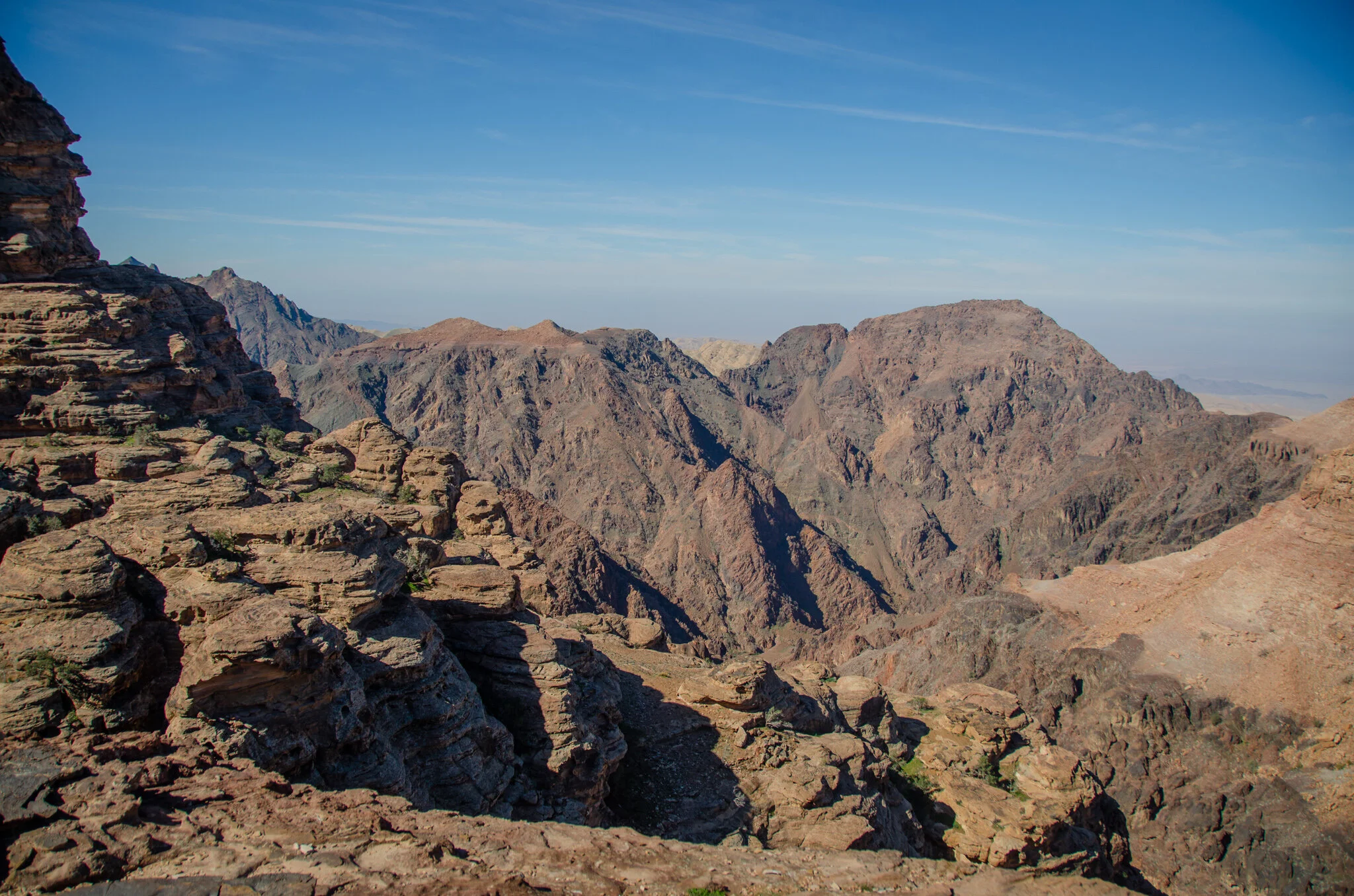 Mountain views as we approached the main Petra site