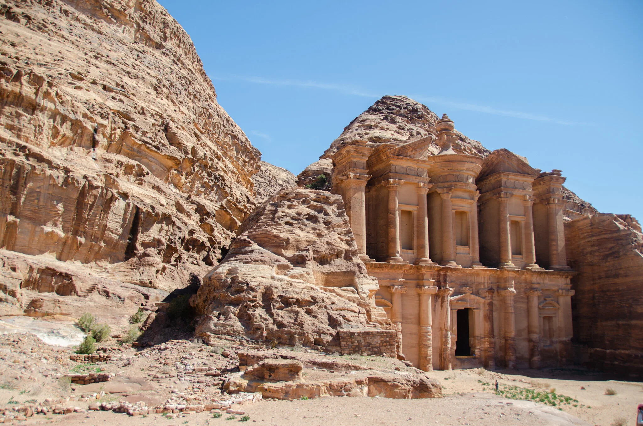 our first site of the monastery- one of the defining images of Petra