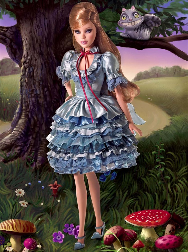stopverf Actie Penetratie Alice In Wonderland Barbie Dolls — Sharon Zuckerman