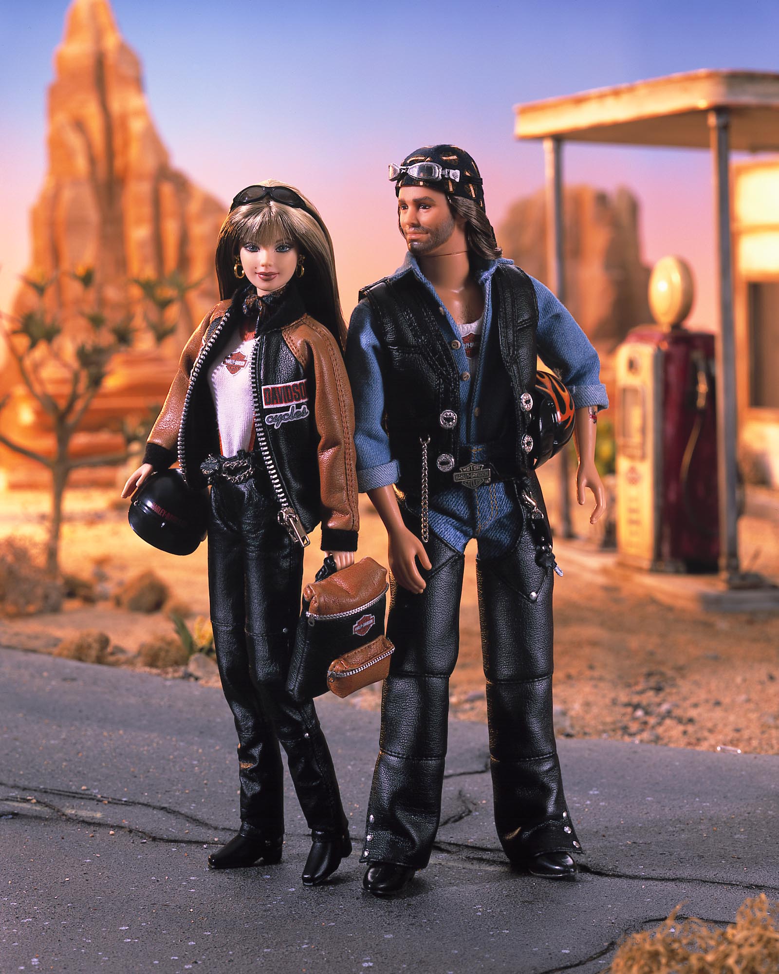 Harley Davidson Barbie and Ken Dolls