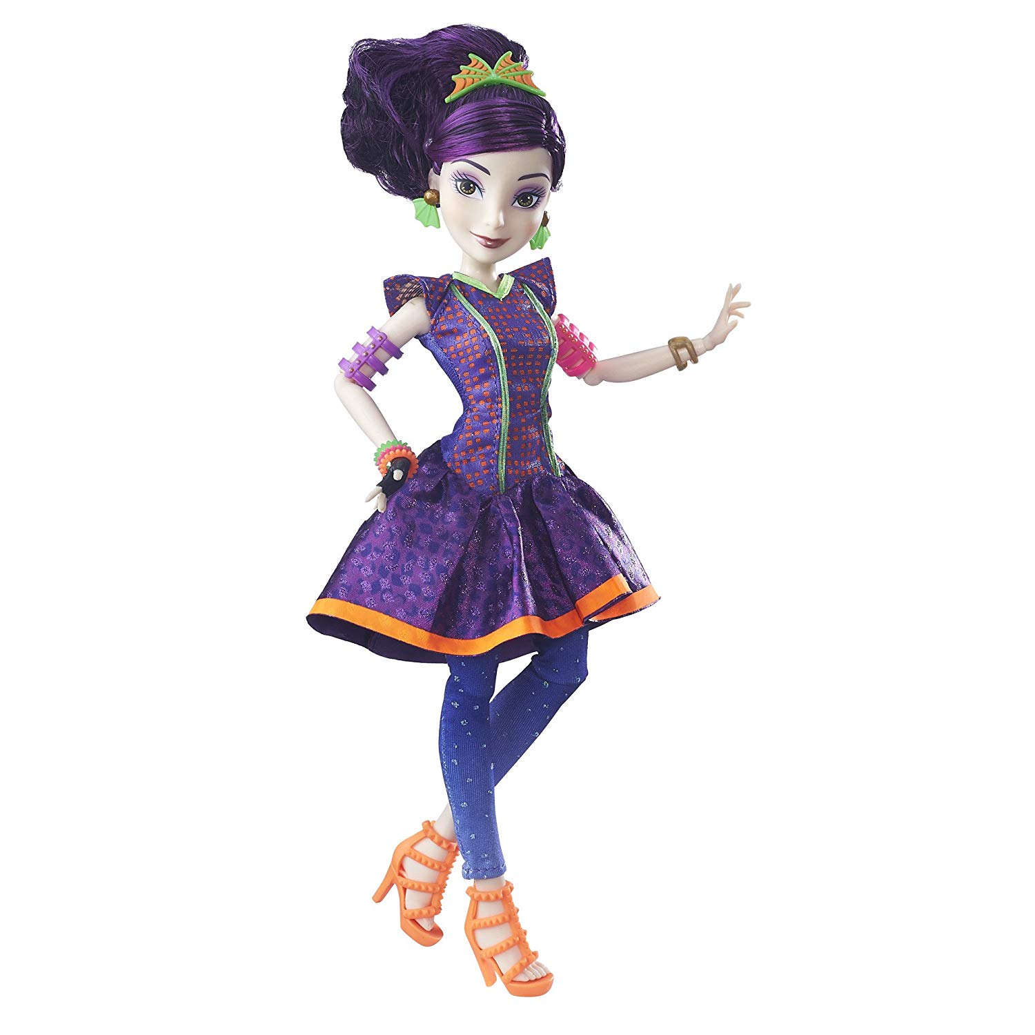 Disney Descendants Mal Neon Lights Ball Doll