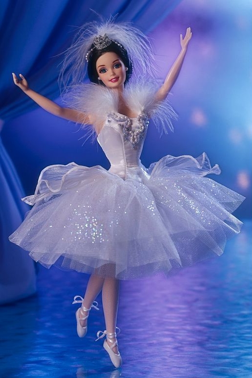 Barbie as the Snow Queen in Swan Lake