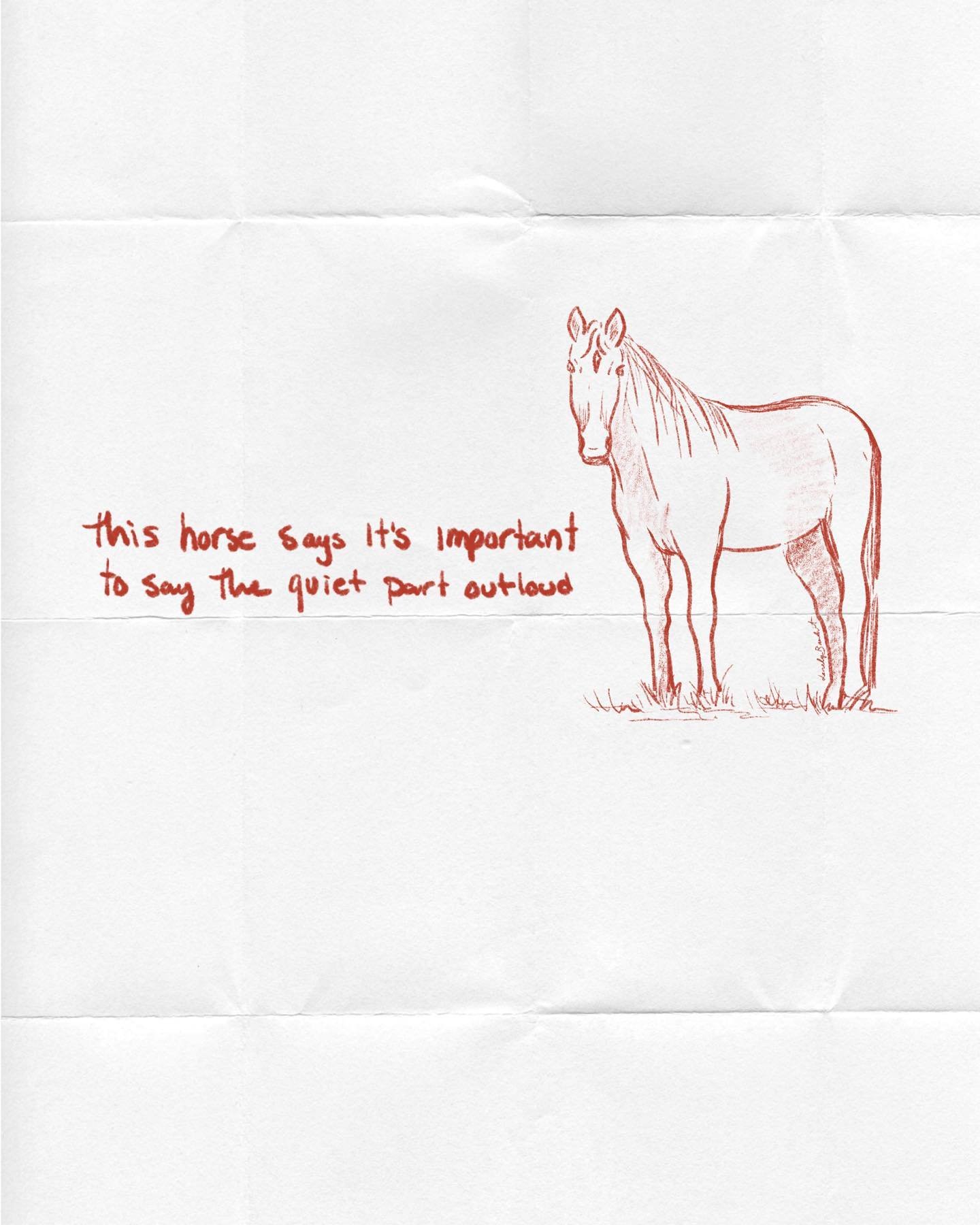 the horse is me