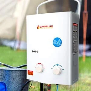 Camplux 5L 1.32 GPM Outdoor Portable Tankless Water Heater — Vanlife  Conversions