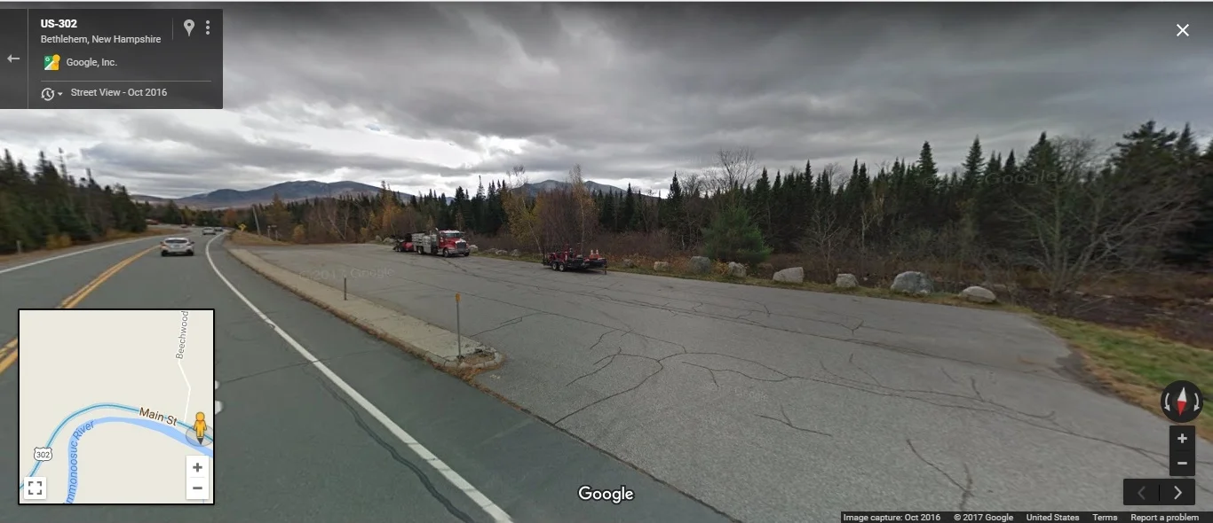 Route US-302, headed East toward Bethlehem, NH, where I imagined Jill’s car goes off the road.