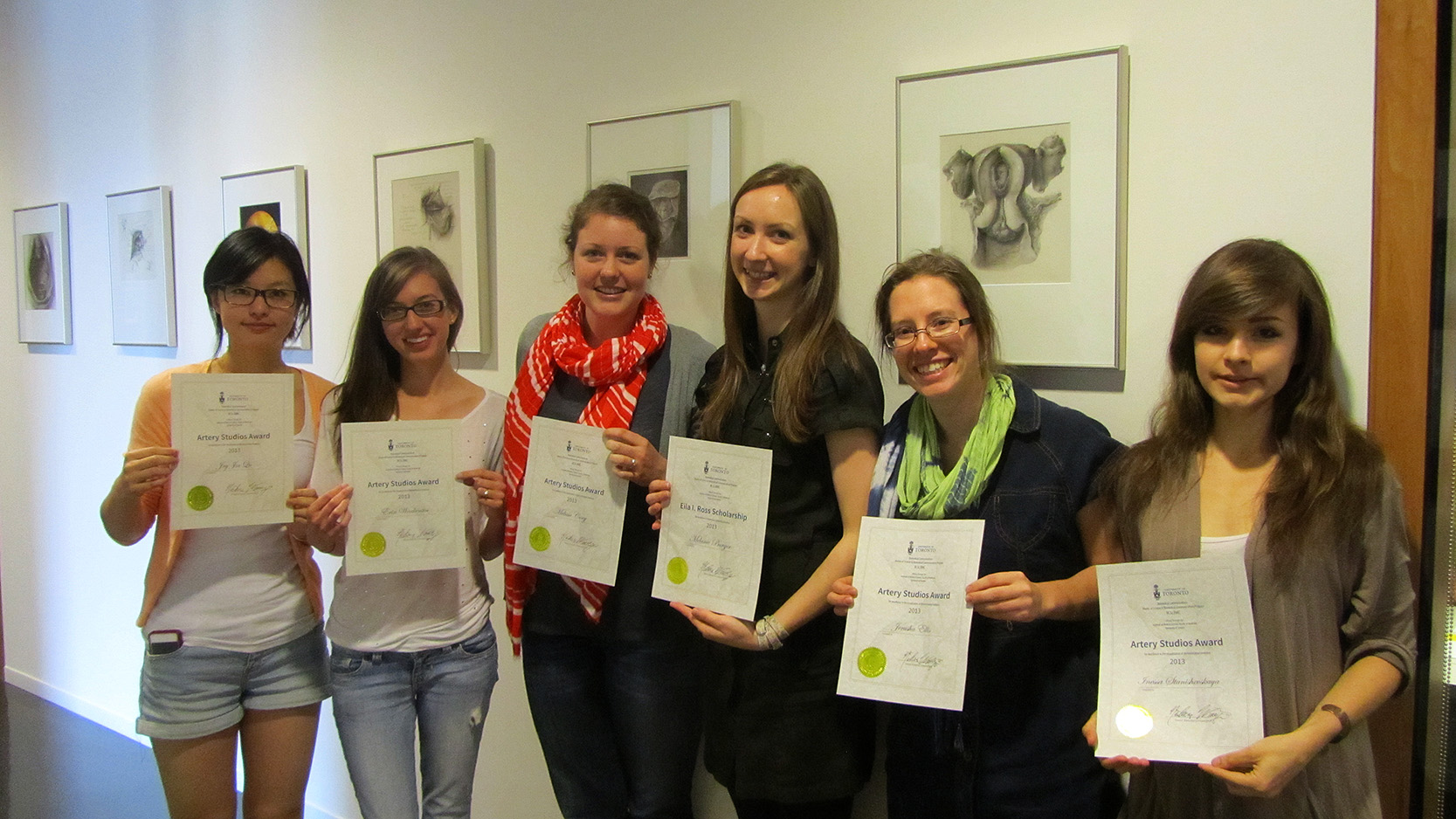 Joy Qu, Erin Warketin, Melissa Cory, Melanie Burger, Jerusha Ellis, Inessa Stanishevskaya. Photo credit: Laura Smith