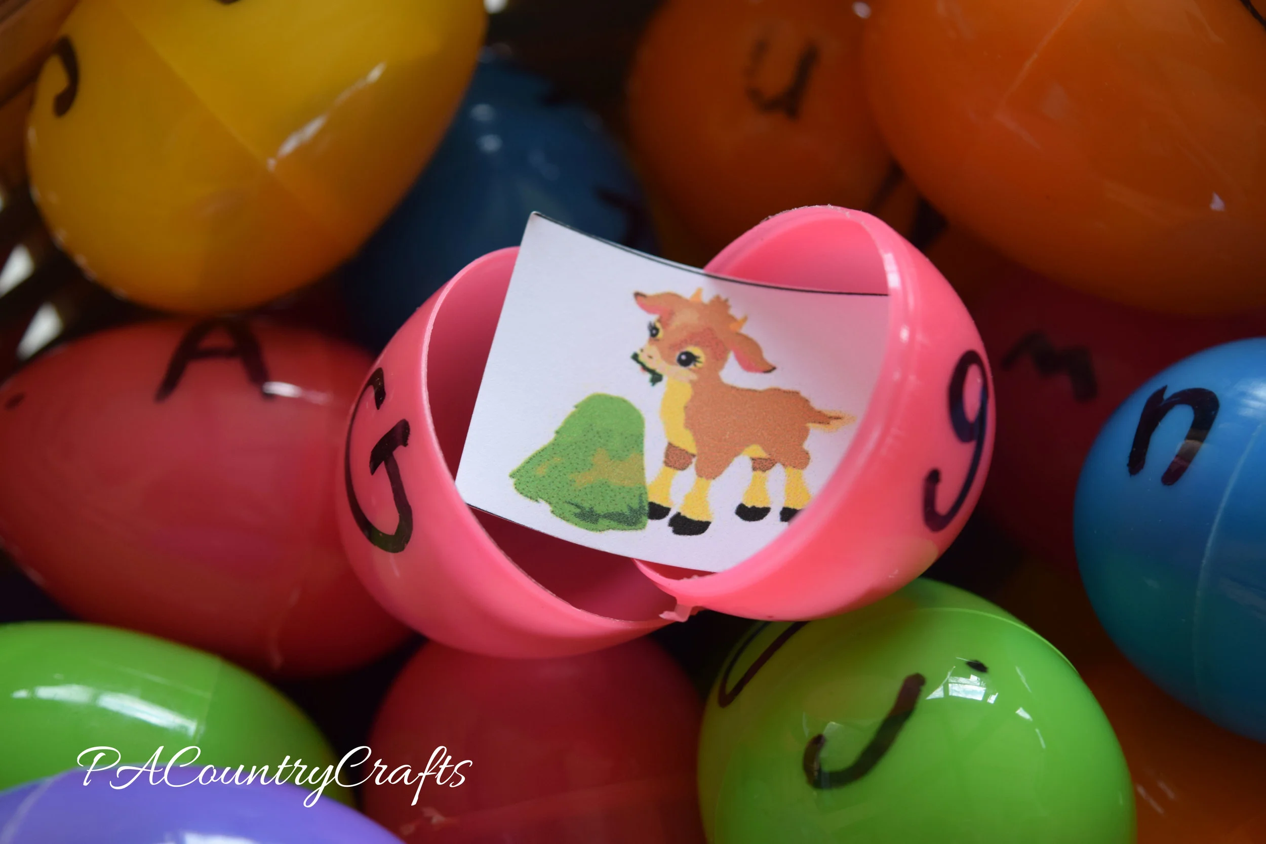 Egg Letter Matching Activity