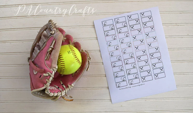 Free Printable Planner Stickers ~ Softball