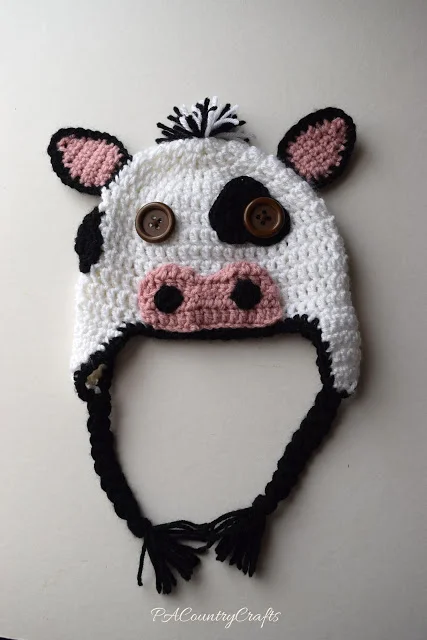 Crochet Cow Hats