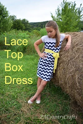 Lace Top Box Dress Tutorial