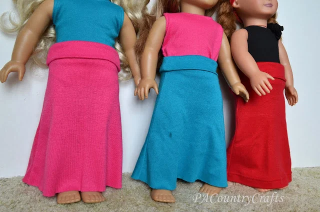 Easy Doll Maxi Skirt Tutorial